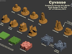 cyvasse game games 3d print model - Mito3D