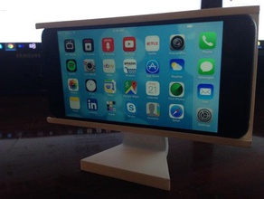 apple iphone 6 plus imac stand gadget 3d print model - Mito3D