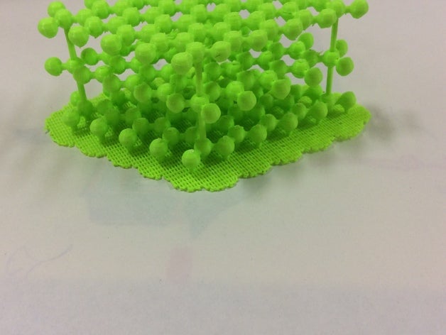 grafite struttura atomica fisica & astronomia la chimica di cristallo 3D print model - Mito3D