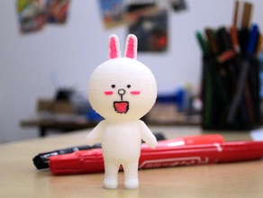 happy cony line rangers people coloring 3d print model - Mito3D