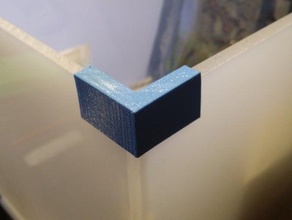 simples metacrilato de canto guias - gias esquineras caja peças 3d print model - Mito3D
