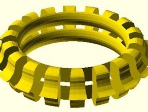 hearts bracelet other openscad 3d print model - Mito3D
