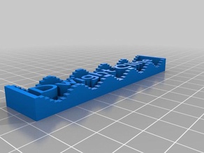 targhetta di dwight apprendimento su misura 3d print model - Mito3D