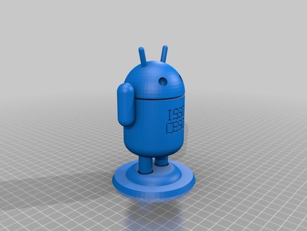 özelleştirilmiş android adam benim metin kaplar 3D print model - Mito3D