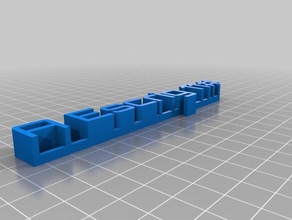 meine angepasste 3d-Typenschild escrig Skulpturen kundengebundene 3d print model - Mito3D