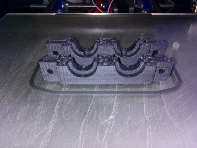 e3d dual bowden hot end mount mounts 3d printer extruders hotend 3D print model - Mito3D