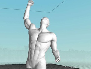 male figure 1 people human man sculpture torso 3d print model - Mito3D