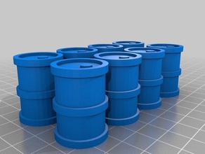los tambores de aceite La impresión en 3d 3d print model - Mito3D