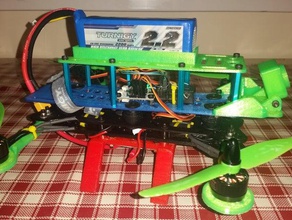 clean upper battery holder 3d printers 3s quadcopter hovership mhq2 250 3d print model - Mito3D