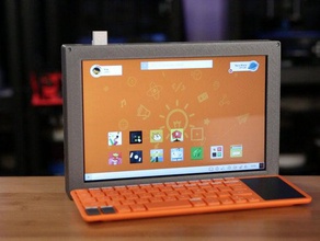 10in raspberry pi 2 tablet computer adafruit desktop display diy electronics monitor 3d print model - Mito3D