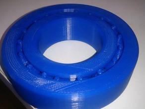 prototipo de rodamiento 2 una sola impresión partes el cojinete bolas manivela rodillo eje 3d print model - Mito3D