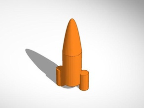 simple cohete vehículos 3d print model - Mito3D