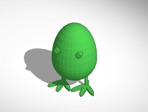 egg man without mouth creatures 3d print model - Mito3D