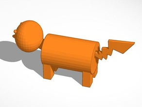 cane monopolio pikachu coda animali 3d print model - Mito3D