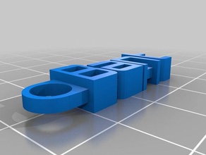 bant keychain organization customized 3d print model - Mito3D
