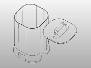 petite poubelle 3d print model - Mito3D