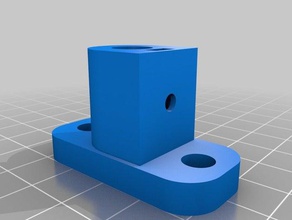 fissaggio barra 8mm - holder rod 3d printer parts aluminum 3d print model - Mito3D