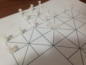 fox goose jeu de plateau les échecs la oies 3d print model - Mito3D