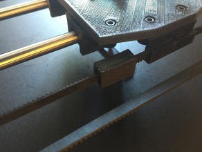 belt twist fix 3d printer parts rigidbot 3d print model - Mito3D