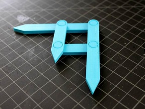 razão áurea pinças - impressão lugar ferramentas manuais medida de medição ferramenta 3d print model - Mito3D