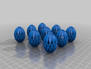 cut beads 3d printing 3-d decorative shape 3d print model - Mito3D