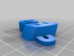 my customized iamburny's text - eva organization 3d print model - Mito3D