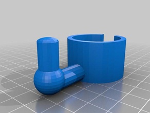 x-steammop bracket rev2 3d printing steam 3d print model - Mito3D