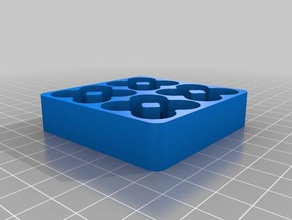 4x4 aa battery tray organization customized 3d print model - Mito3D