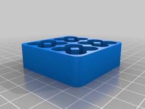 4x4 aaa battery tray organization customized 3d print model - Mito3D