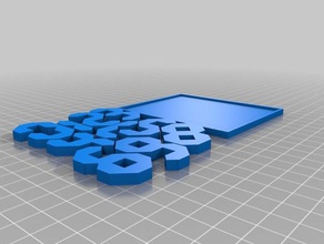 puzzle 10 numeros puzzles customized 3d print model - Mito3D