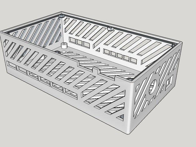 la rumba de junta gabinete w caja del ventilador Impresora 3d accesorios 60mm Ventilador protección 8020 cuadro los cuadros el controlador diamante hotend titular montaje cubierta monte soporte proyecto caso ventilado 3D print model - Mito3D