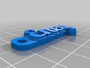 llavero eney organização personalizado 3d print model - Mito3D