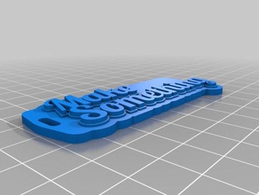 make something keychain organization customized 3d print model - Mito3D