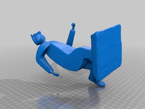 running man Skulpturen 3d print model - Mito3D