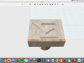 timbro macchiato office hacken avvistata stempel 3d print model - Mito3D