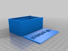 la tapa de caja los contenedores personalizado 3d print model - Mito3D