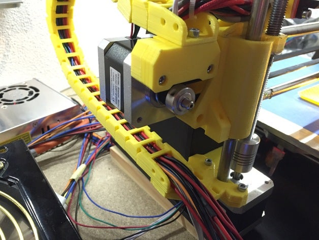 prusa i3 hephestos z câble de la chaîne montage L'imprimante 3d pièces support gestion des câbles 3D print model - Mito3D