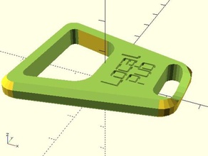 customizable bottle opener 2 lines text kitchen & dining beer custom customizer keychain openscad 3d print model - Mito3D
