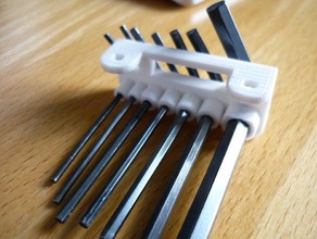 alen key holder tool holders & boxes hex prusa i3 reprap 3d print model - Mito3D