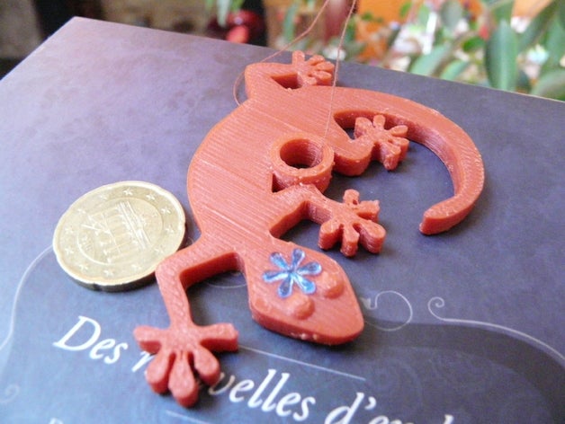 lézard de cirque animaux tion pendentif 3D print model - Mito3D