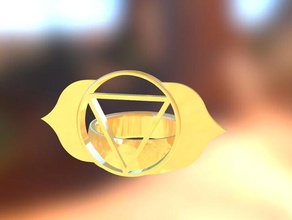 terzo occhio chakra anelli 3d print model - Mito3D