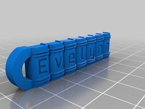 evelynn Anahtarlık özelleştirilmiş 3d print model - Mito3D