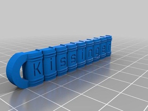 kissinger llaveros personalizado 3d print model - Mito3D