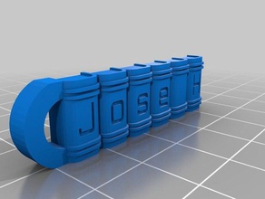 jose h llaveros personalizado 3d print model - Mito3D