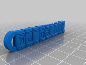 margarita llaveros personalizado 3d print model - Mito3D