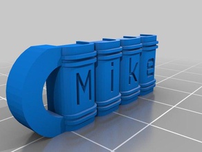 mike i portachiavi su misura 3d print model - Mito3D