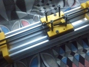 c-faisceau système de ceinture portique plaque nema17 L'imprimante 3d pièces cbeam mouvement linéaire openbuilds reprap v-slot vslot 3d print model - Mito3D