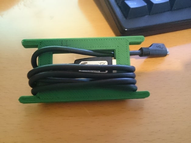 usb kablosunu sarın organizasyon kablo bobin 3D print model - Mito3D