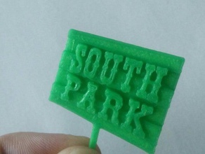 southpark segno segni e loghi cartman kenny kyle south park stan 3d print model - Mito3D