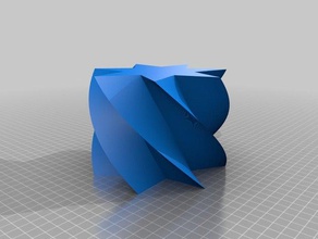 mi star personalizadas ellispe polígono florero del lápiz de la maceta creador decoración personalizado 3d print model - Mito3D
